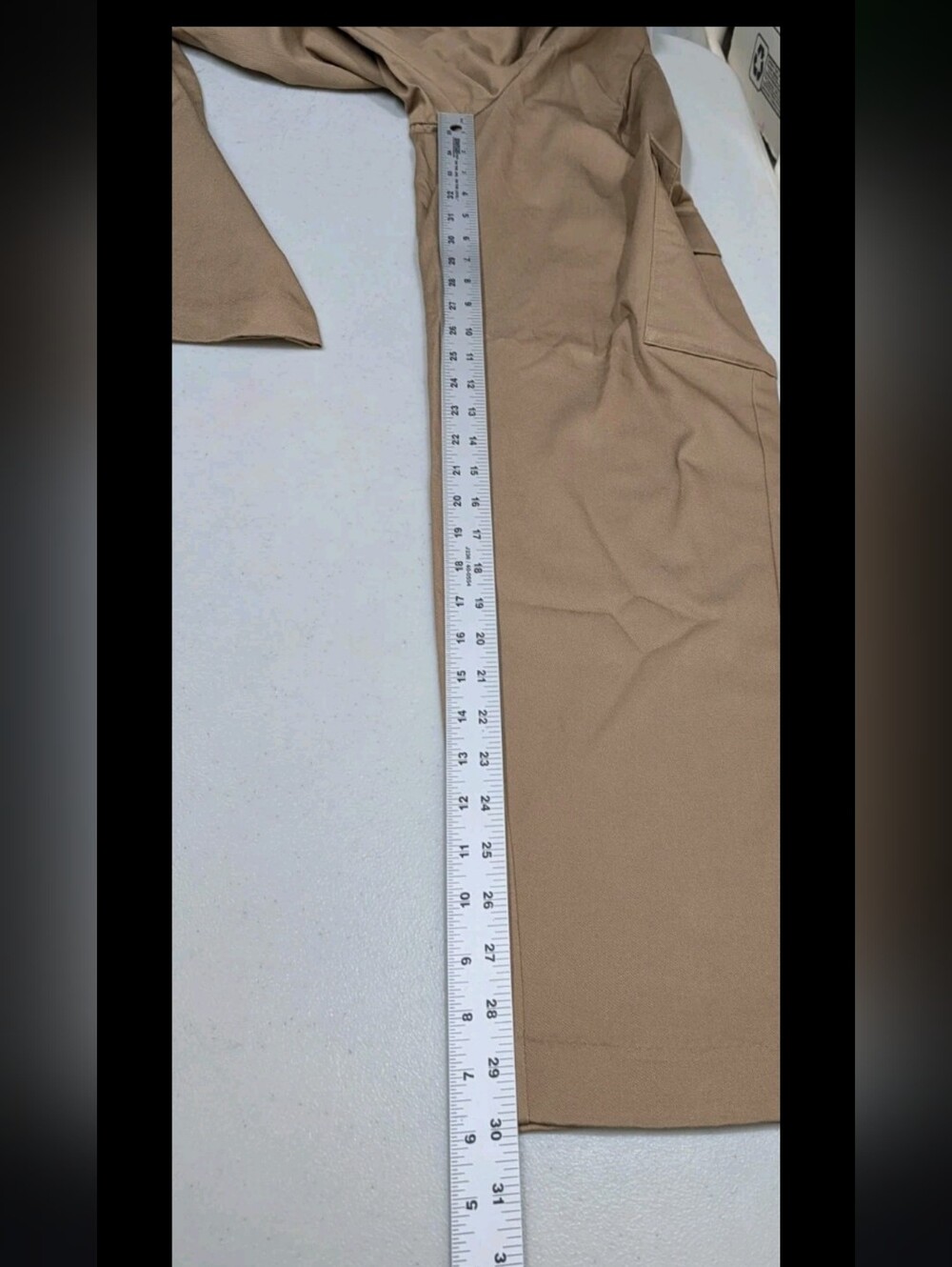 NWT Old Navy Taylor Straight Trousers XS Cargo Pleated Granola Neutral #1111 - Picture 8 of 13
